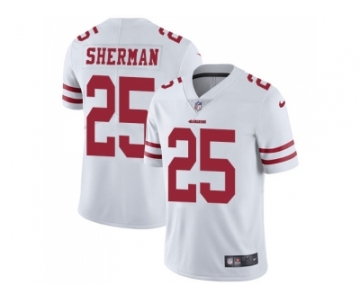 Nike San Francisco 49ers #25 Richard Sherman White Men Stitched NFL Vapor Untouchable Limited Jersey