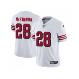 Nike San Francisco 49ers #28 Jerick McKinnon White Rush Men Stitched NFL Vapor Untouchable Limited Jersey