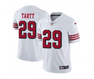 Nike San Francisco 49ers #29 Jaquiski Tartt White Rush Men Stitched NFL Vapor Untouchable Limited Jersey