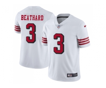 Nike San Francisco 49ers #3 C.J. Beathard White Rush Men Stitched NFL Vapor Untouchable Limited Jersey