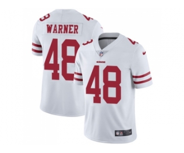 Nike San Francisco 49ers #48 Fred Warner White Men Stitched NFL Vapor Untouchable Limited Jersey