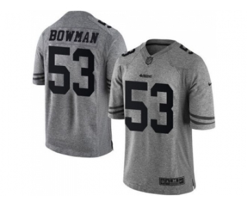 Nike San Francisco 49ers #53 NaVorro Bowman Gray jerseys(Limited)