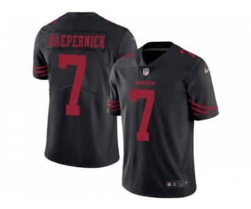 Nike San Francisco 49ers #7 Colin Kaepernick Black Men's Stitched NFL Limited Rush Jersey