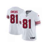 Nike San Francisco 49ers #81 Terrell Owens White Rush Men Stitched NFL Vapor Untouchable Limited Jersey