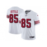 Nike San Francisco 49ers #85 George Kittle White Rush Men Stitched NFL Vapor Untouchable Limited Jersey