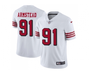 Nike San Francisco 49ers #91 Arik Armstead White Rush Men Stitched NFL Vapor Untouchable Limited Jersey