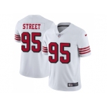 Nike San Francisco 49ers #95 Kentavius Street White Rush Men Stitched NFL Vapor Untouchable Limited Jersey