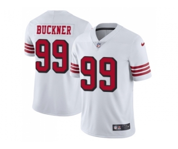 Nike San Francisco 49ers #99 DeForest Buckner White Rush Men Stitched NFL Vapor Untouchable Limited Jersey