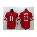 San Francisco 49ers #11 Brandon Aiyuk Limited Red Rush Vapor Untouchable Football Jerseys