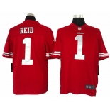 nike nfl jerseys san francisco 49ers #1 reid red[nike limited]