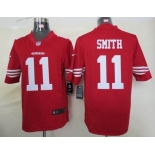 nike nfl jerseys san francisco 49ers #11 smith red[nike limited]