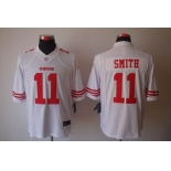 nike nfl jerseys san francisco 49ers #11 smith white[nike limited]