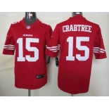 nike nfl jerseys san francisco 49ers #15 crabtree red[nike limited]