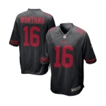 nike nfl jerseys san francisco 49ers #16 montana black[nike limited]