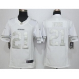 nike nfl jerseys san francisco 49ers #21 bush white Platinum[nike limited][bush]