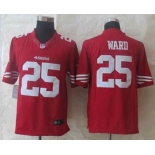 nike nfl jerseys san francisco 49ers #25 ward red[nike Limited]