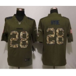 nike nfl jerseys san francisco 49ers #28 hyde army green[nike Limited Salute To Service]