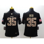 nike nfl jerseys san francisco 49ers #35 reid black[salute to service limited]