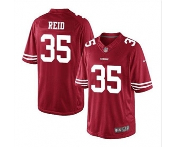 nike nfl jerseys san francisco 49ers #35 reid red[nike limited]