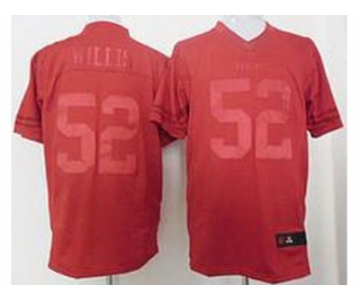 nike nfl jerseys san francisco 49ers #52 patrick willis red [drenched limited]