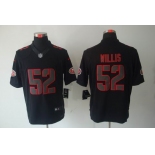 nike nfl jerseys san francisco 49ers #52 willis black[nike limited]