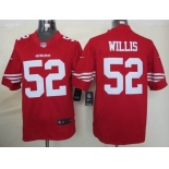 nike nfl jerseys san francisco 49ers #52 willis red[nike limited]