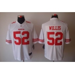 nike nfl jerseys san francisco 49ers #52 willis white[nike limited]