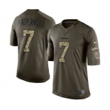 nike nfl jerseys san francisco 49ers #7 colin kaepernick army green[nike Limited Salute To Service]