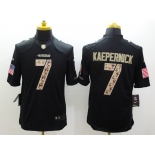 nike nfl jerseys san francisco 49ers #7 colin kaepernick black[salute to service limited]