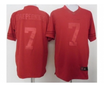 nike nfl jerseys san francisco 49ers #7 colin kaepernick red [drenched limited]