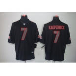 nike nfl jerseys san francisco 49ers #7 kaepernick black[nike impact limited]