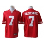 nike nfl jerseys san francisco 49ers #7 kaepernick red[nike limited]