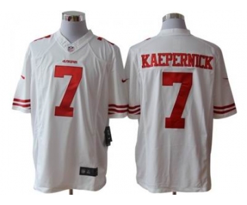 nike nfl jerseys san francisco 49ers #7 kaepernick white[nike limited]