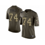 nike nfl jerseys san francisco 49ers #74 staley army green[nike Limited Salute To Service]