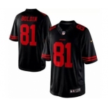 nike nfl jerseys san francisco 49ers #81 boldin black[nike limited]