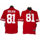 nike nfl jerseys san francisco 49ers #81 boldin red[nike limited]