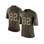 nike nfl jerseys san francisco 49ers #82 smith army green[nike Limited Salute To Service][smith]