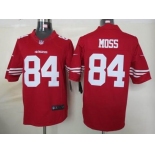 nike nfl jerseys san francisco 49ers #84 moss red[nike limited]