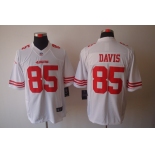 nike nfl jerseys san francisco 49ers #85 davis white[nike limited]