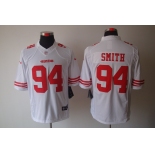 nike nfl jerseys san francisco 49ers #94 smith white[nike limited]