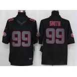 nike nfl jerseys san francisco 49ers #99 smith black[nike limited]