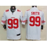 nike nfl jerseys san francisco 49ers #99 smith white[nike limited]