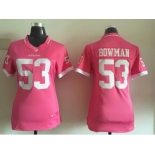 2015 Nike Women New 49ers #53 NaVorro Bowman pink jerseys