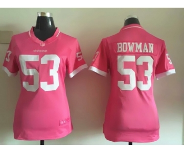 2015 Nike Women New 49ers #53 NaVorro Bowman pink jerseys