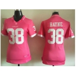 2015 Women Nike San Francisco 49ers #38 Jarryd Hayne Pink jerseys