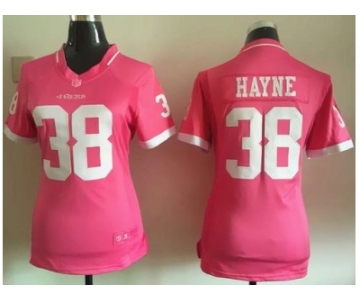 2015 Women Nike San Francisco 49ers #38 Jarryd Hayne Pink jerseys