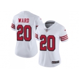 Women Nike San Francisco 49ers #20 Jimmie Ward White Rush Stitched NFL Vapor Untouchable Limited Jersey