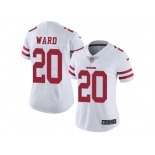 Women Nike San Francisco 49ers #20 Jimmie Ward White Stitched NFL Vapor Untouchable Limited Jersey