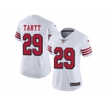 Women Nike San Francisco 49ers #29 Jaquiski Tartt White Rush Stitched NFL Vapor Untouchable Limited Jersey