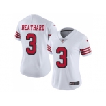 Women Nike San Francisco 49ers #3 C.J. Beathard White Rush Stitched NFL Vapor Untouchable Limited Jersey